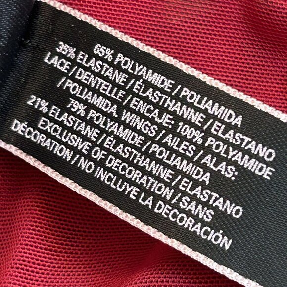 Victorias Secret 34B Very Sexy Push Up Bra Lace Floral Wine Red Gold Front Clasp - Picture 11 of 11